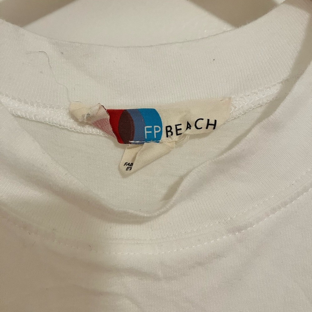 Free People Beach white cover up, size small
